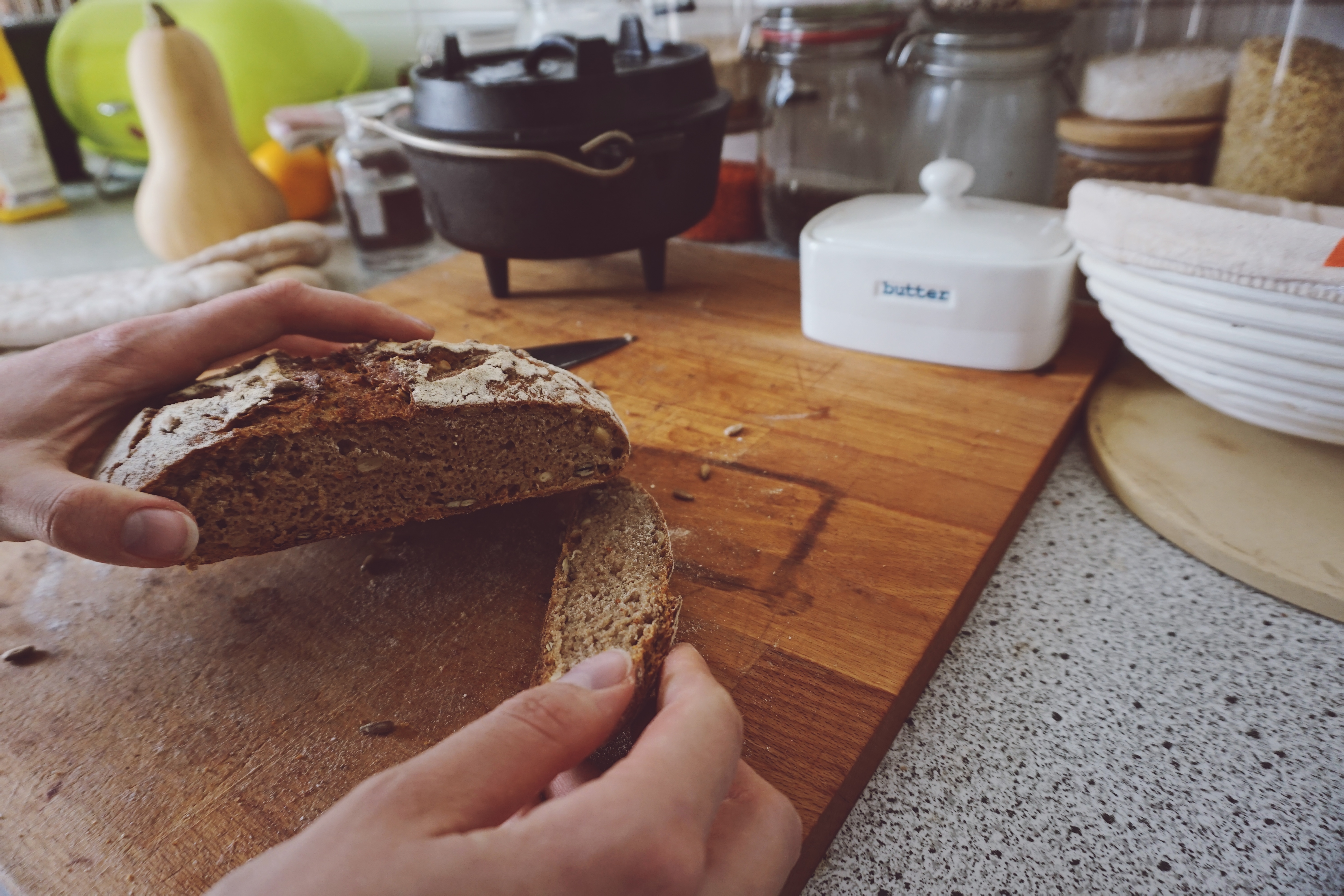 Sourdough with salt