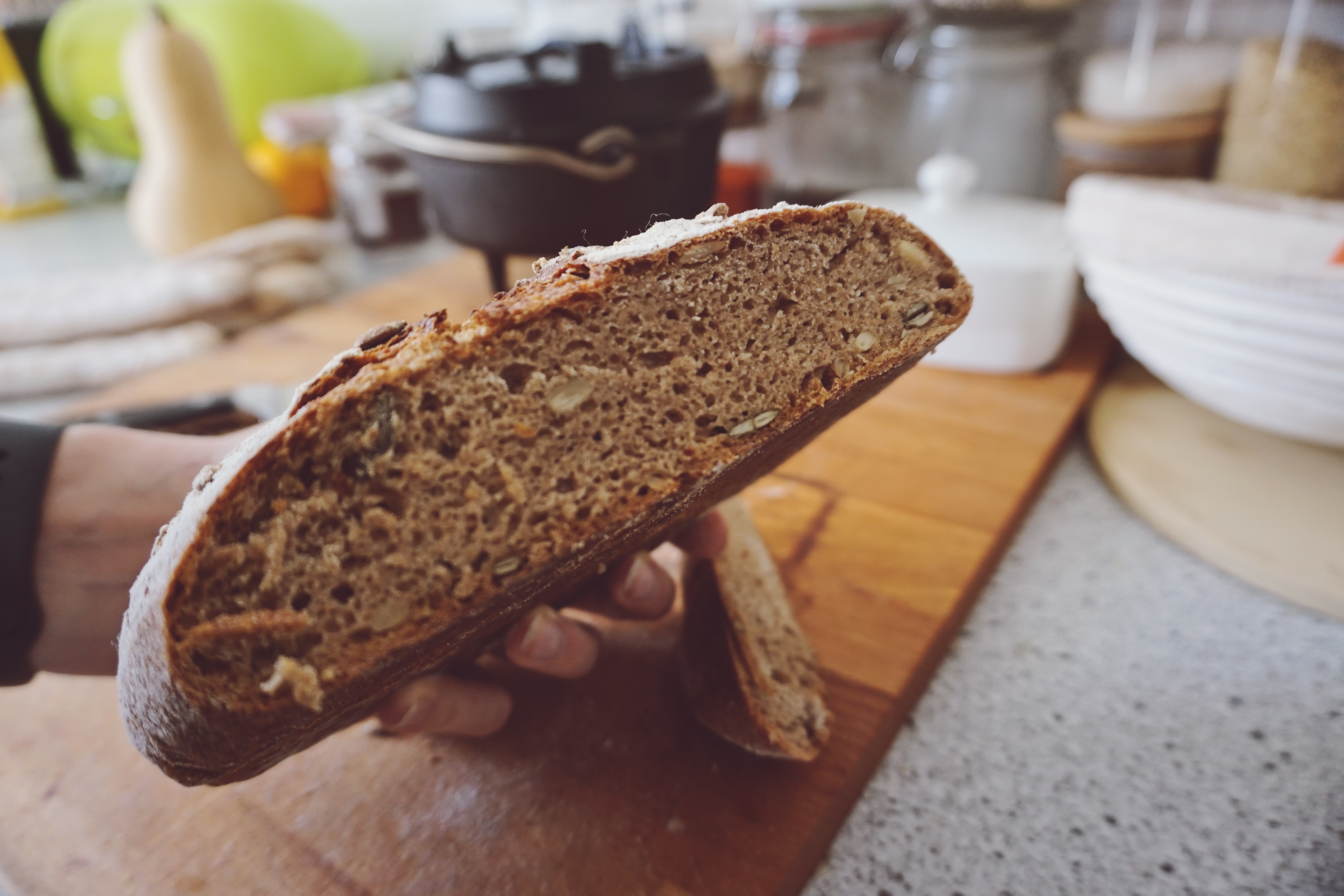 Sourdough with salt